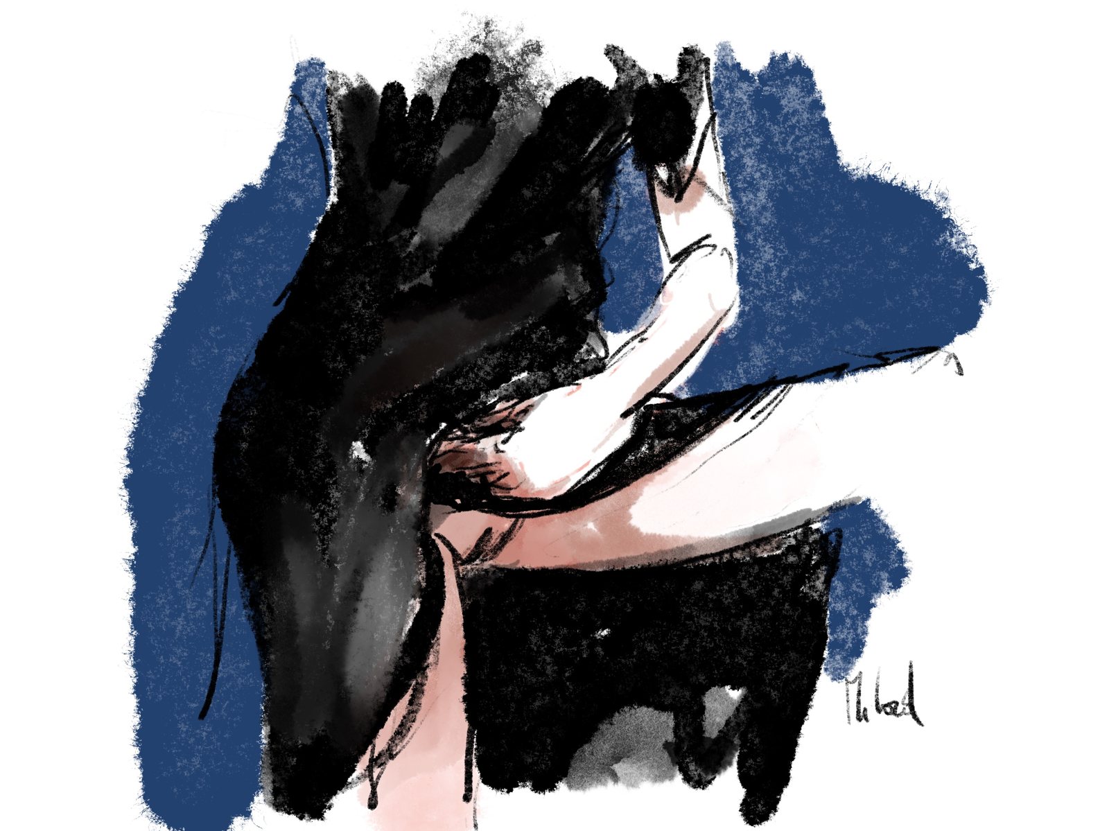 Étreinte bleue