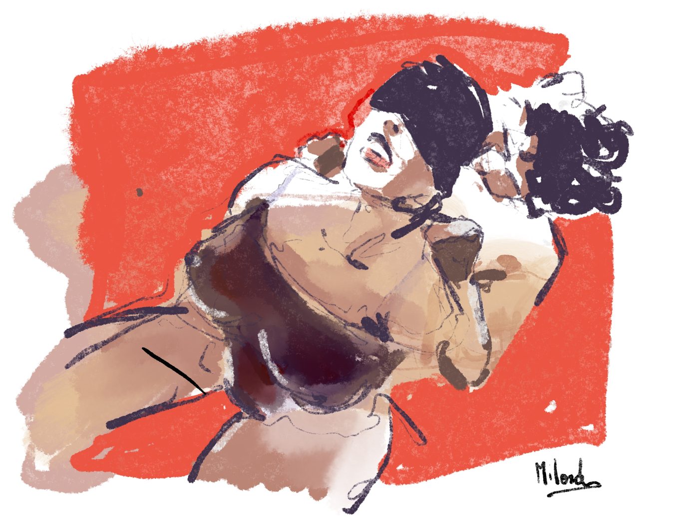Dessin de live, Jeux de cordes
