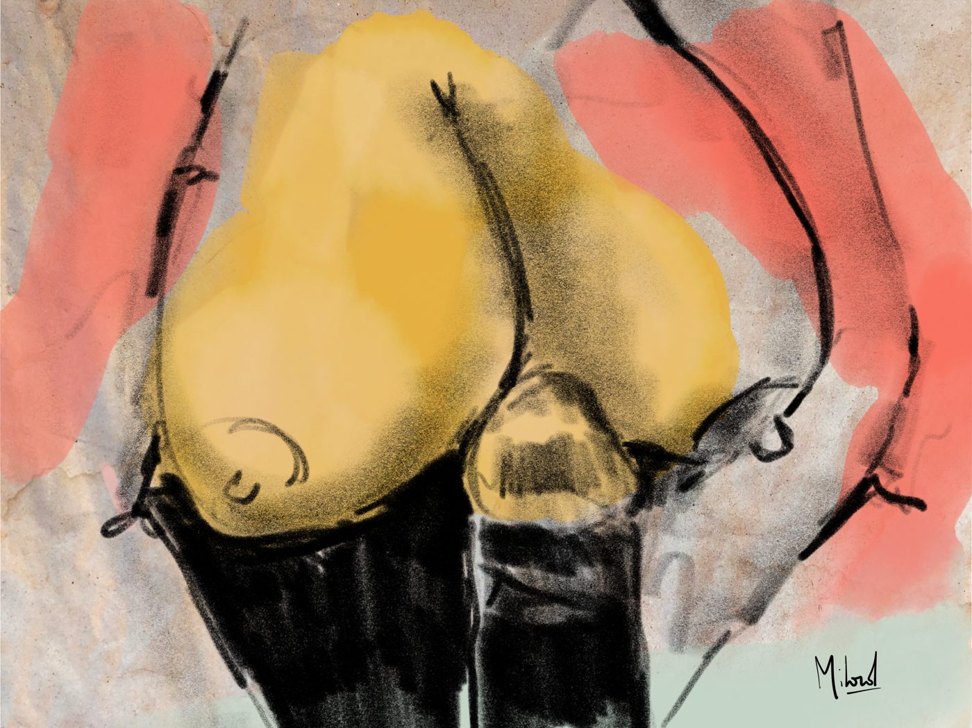 Dessin de live, Dessins de seins